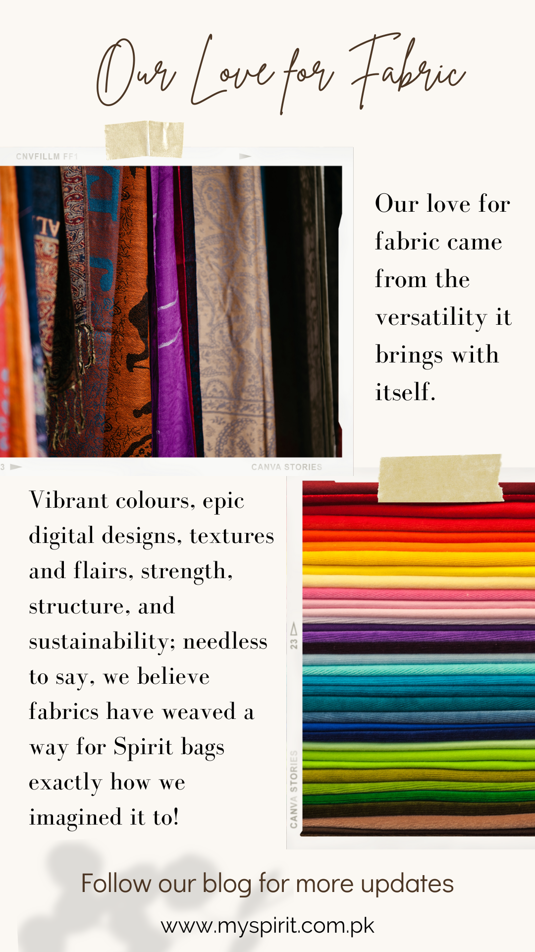Our love for fabric