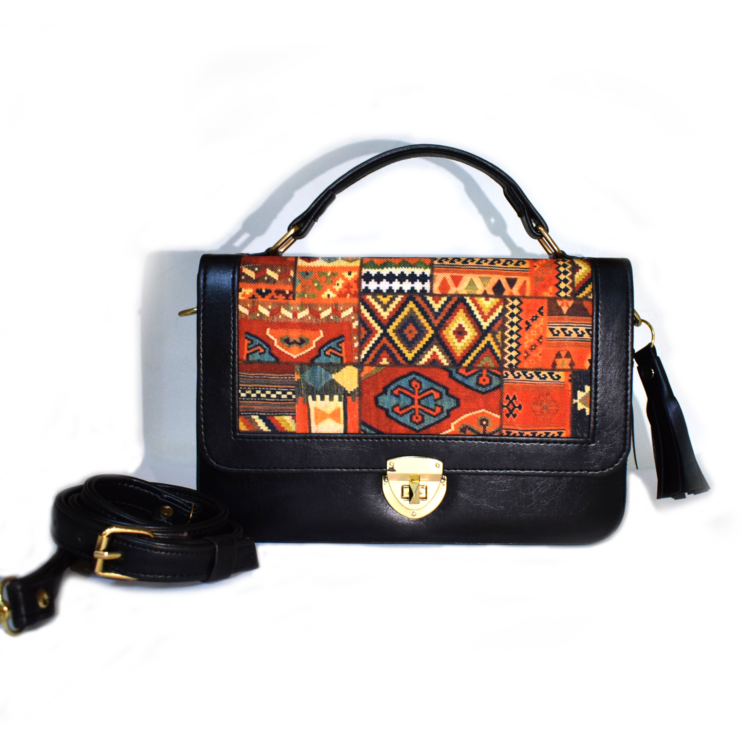 Tribal Treasure Box Crossbody Bag